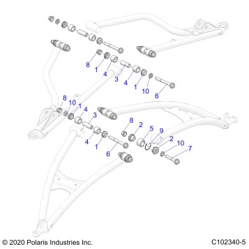 SUSPENSION, FRONT A-ARM, MOUNTING - A23SGE95AN (C102340-5)