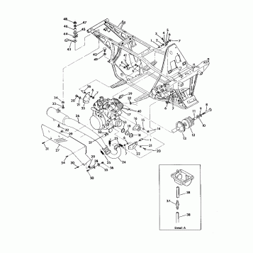 ENGINE and MUFFLER MOUNTING 350 4X4 / W928139 (4922832283005A)