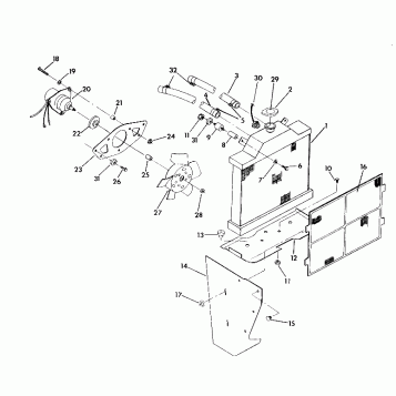 COOLING SYSTEM 350 4X4 / W928139 (4922832283007A)