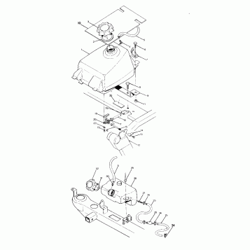 FUEL TANK ASSEMBLY 350 4X4 / W928139 (4922832283009A)