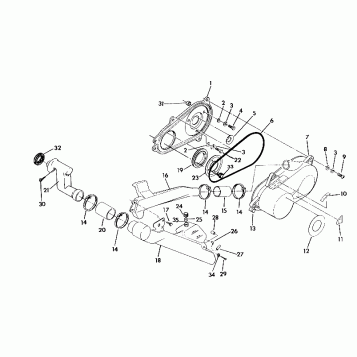 CLUTCH COVER ASSEMBLY 350 4X4 / W928139 (4922832283024A)