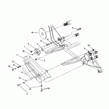 RH CHAIN COVER ASSEMBLY 350 4X4 / W928139 (4922832283027A)