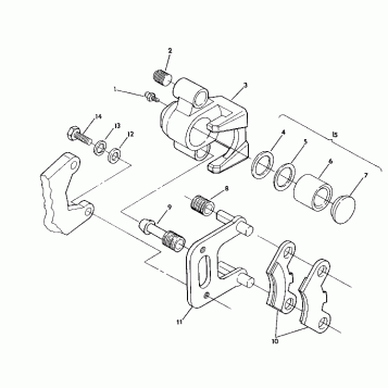 FRONT BRAKE ASSEMBLY 350 4X4 / W928139 (4922832283030A)