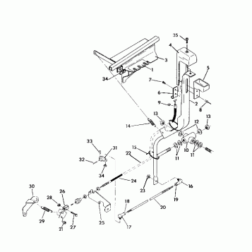 SHIFT LINKAGE ASSEMBLY 350 4X4 / W928139 (4922832283035A)