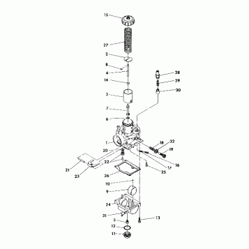 CARBURETOR ASSEMBLY 350 4X4 / W928139 (4922832283041A)