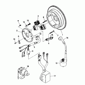 MAGNETO ASSEMBLY 350 4X4 / W928139 (4922832283043A)