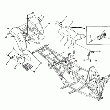 REAR CAB ASSEMBLY 250 6x6 / W928727 (4922842284002A)