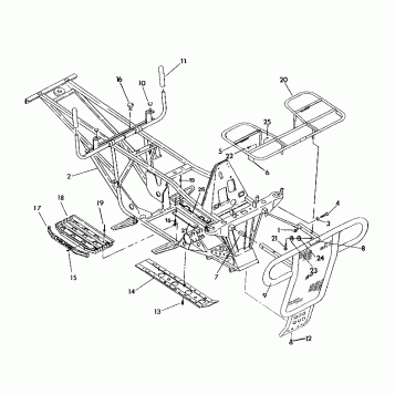 FRAME w/RACKS ASSEMBLY 250 6x6 / W928727 (4922842284003A)
