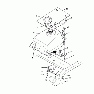 FUEL TANK ASSEMBLY 250 6x6 / W928727 (4922842284004A)
