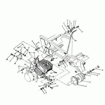 ENGINE MOUNTING 250 6x6 / W928727 (4922842284006A)