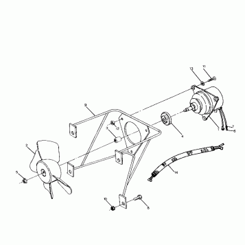 FAN ASSEMBLY 250 6x6 / W928727 (4922842284007A)