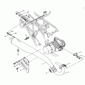 MUFFLER MOUNTING 250 6x6 / W928727 (4922842284008A)