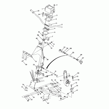 STEERING ASSEMBLY 250 6x6 / W928727 (4922842284015A)
