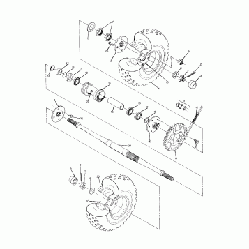 REAR WHEEL DRIVE ASSEMBLY 250 6x6 / W928727 (4922842284023A)