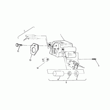 REAR BRAKE ASSEMBLY 250 6x6 / W928727 (4922842284038A)