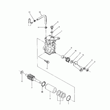 OIL PUMP ASSEMBLY 250 6x6 / W928727 (4922842284045A)