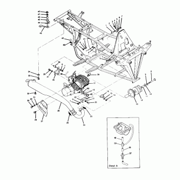 ENGINE / MUFFLER ASSEMBLY Trail Blazer / W927221 (4922852285005A)