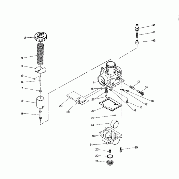 CARBURETOR ASSEMBLY  Trail Blazer / W927221 (4922852285034A)