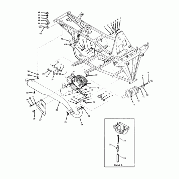 ENGINE and MUFFLER MOUNTING 250 2X4 / W927527 (4922862286005A)