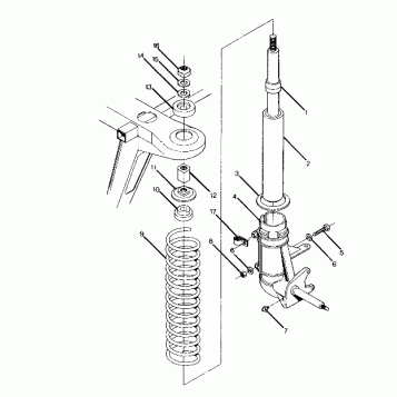 STRUT ASSEMBLY 250 2X4 / W927527 (4922862286008A)