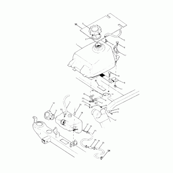 FUEL TANK ASSEMBLY 250 2X4 / W927527 (4922862286009A)