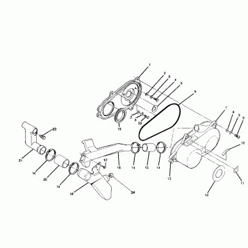 CLUTCH COVER ASSEMBLY 250 2X4/W927527 (4922862286020A)