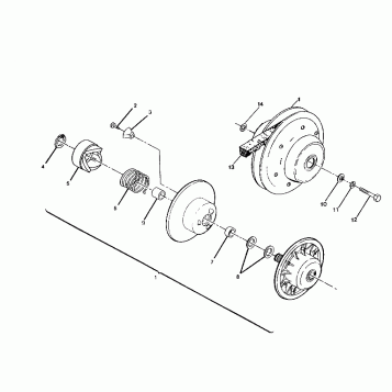 DRIVEN CLUTCH ASSEMBLY 2502X4/W927527 (4922862286024A)