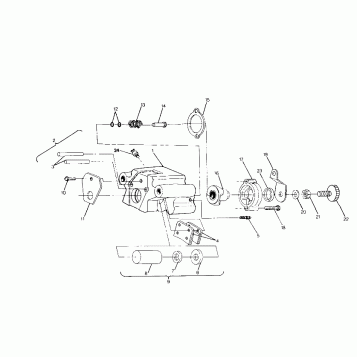 REAR BRAKE ASSEMBLY 250 2X4 / W927527 (4922862286030A)