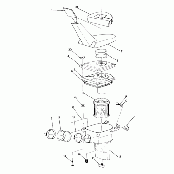 AIR BOX ASSEMBLY 250 4x4 / W928127 (4922872287A012)