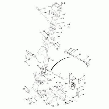 STEERING ASSEMBLY 250 4x4 / W928127 (4922872287B003)