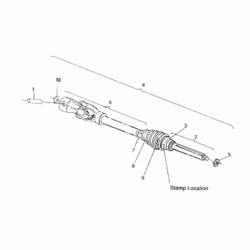 CV JOINT 250 4x4 / W928127 (4922872287B005)