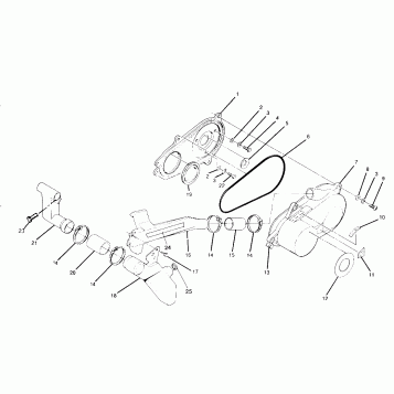 CLUTCH COVER ASSEMBLY 250 4x4 / W928127 (4922872287B006)