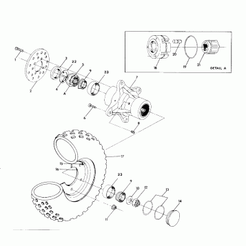 FRONT WHEEL ASSEMBLY 250 4x4 / W928127 (4922872287B010)