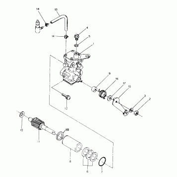 OIL PUMP ASSEMBLY 250 4x4 / W928127 (4922872287D001)