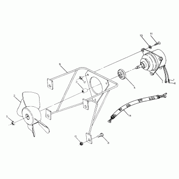 FAN MOTOR 250 4x4 / W928127 (4922872287D006)