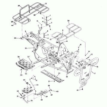 FRAME ASSEMBLY w/RACKS 350 2X4 / W927539 (4922882288003A)
