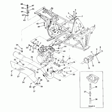 ENGINE and MUFFLER MOUNTNG 350 2X4 / W927539 (4922882288005A)
