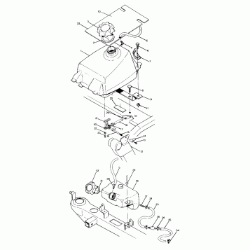 FUEL TANK ASSEMBLY 350 2X4 / W927539 (4922882288009A)