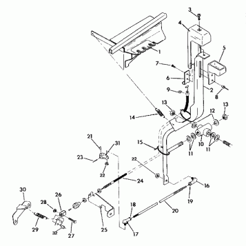 SHIFT LINKAGE ASSEMBLY 350 2X4 / W927539 (4922882288010A)