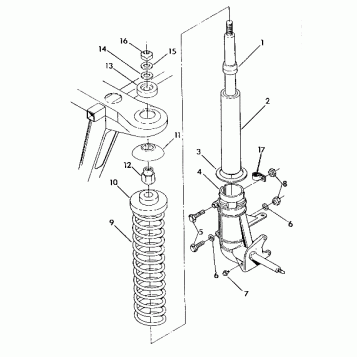 STRUT ASSEMBLY 350 2X4 / W927539 (4922882288016A)