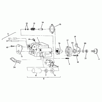REAR BRAKE ASSEMBLY 350 2X4 / W927539 (4922882288021A)