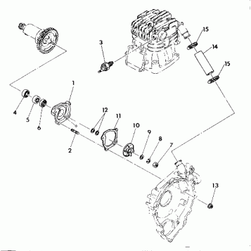 WATER PUMP ASSEMBLY 350 2X4 / W927539 (4922882288034A)