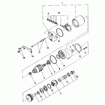STARTING MOTOR ASSEMBLY 350 2X4 / W927539 (4922882288036A)