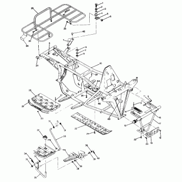 FRAME ASSEMBLY w/ RACKS Trail Boss / W928527 (4922892289003A)