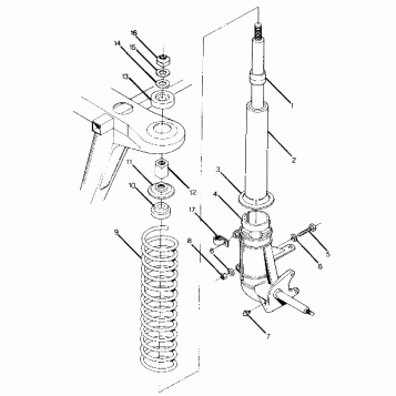 STRUT ASSEMBLY Trail Boss / W928527 (4922892289008A)