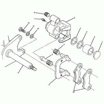 FRONT BRAKE ASSEMBLY Trail Boss / W928527 (4922892289016A)