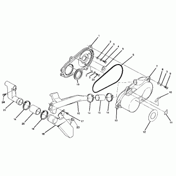 CLUTCH COVER ASSEMBLY Trail Boss / W928527 (4922892289020A)