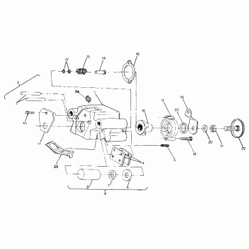 REAR BRAKE ASSEMBLY Trail Boss / W928527 (4922892289030A)