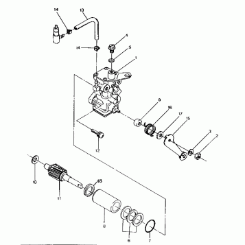 OIL PUMP ASSEMBLY Trail Boss / W928527 (4922892289035A)