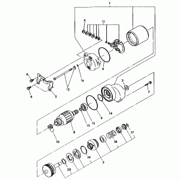 STARTING MOTOR ASSEMBLY Trail Boss / W928527 (4922892289037A)